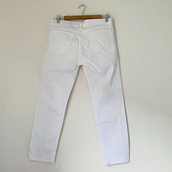 Rag Bone Dre Low-Rise Slim Boyfriend Jeans Women 28 (32x25.5) White Denim Ankle - Picture 2 of 9